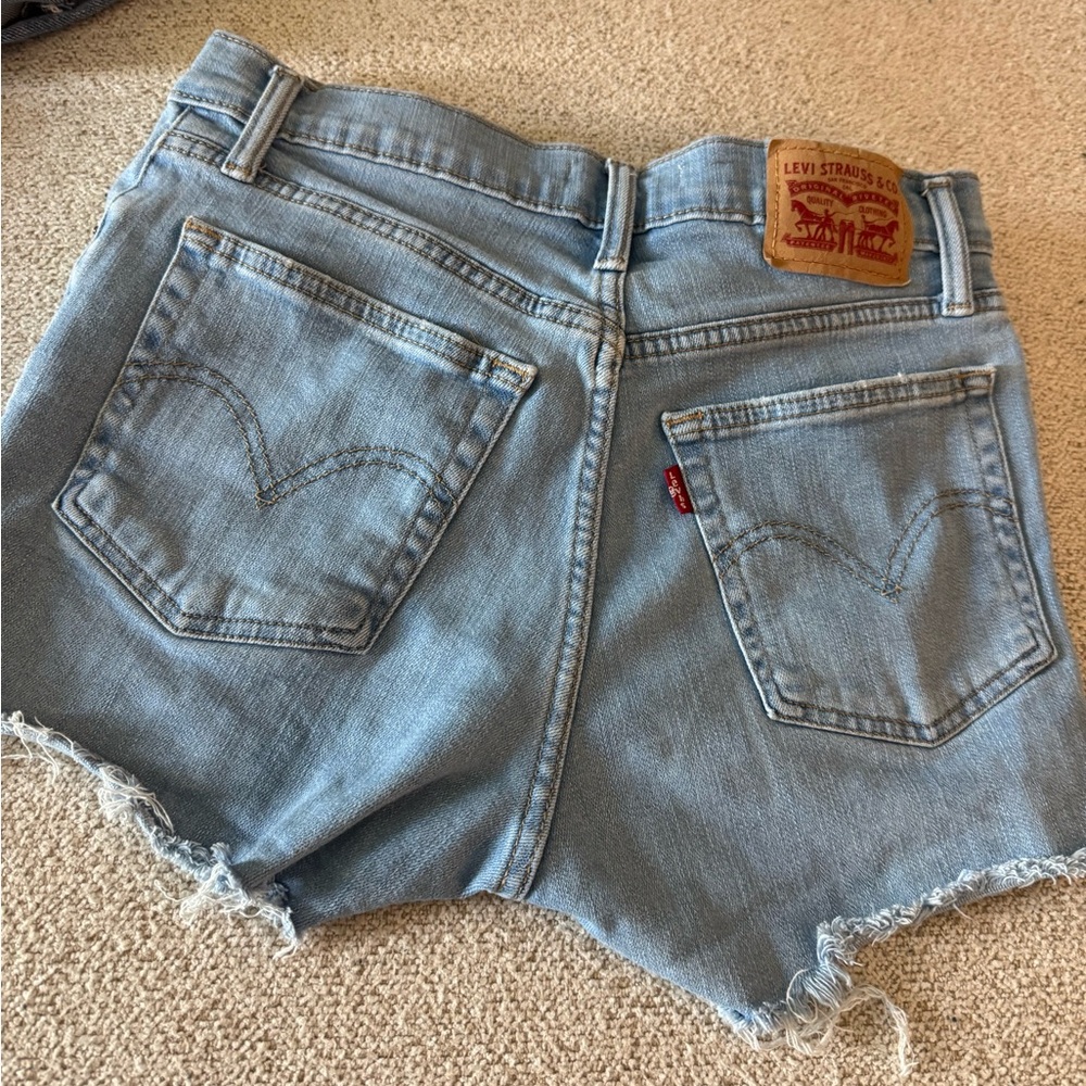 Levi's Light Blue Jean Shorts